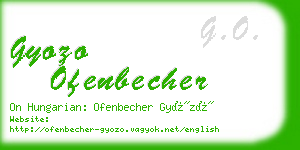 gyozo ofenbecher business card